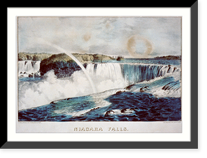 Historic Framed Print, Niagara Falls: from the Canada side,  17-7/8" x 21-7/8"