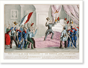 Historic Photo Print - The people in the Tuileries: 24th, 1848