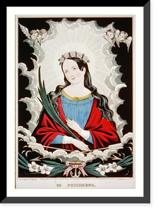 Historic Framed Print, St. Philomena,  17-7/8" x 21-7/8"
