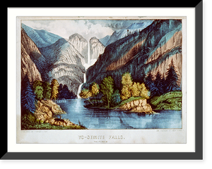 Historic Framed Print, Yo-semite Falls: California,  17-7/8" x 21-7/8"