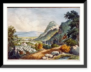 Historic Framed Print, The valley of the Shenandoah,  17-7/8" x 21-7/8"