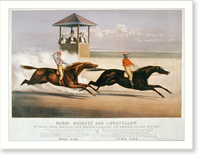 Antique Photo Print - Saratoga - Harry Bassett and Longfellow, 1872 (1)