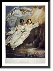 Historic Framed Print, The Spirit's flight,  17-7/8" x 21-7/8"