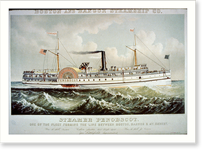 Antique Maritime - Boston - Steamer Penobscot