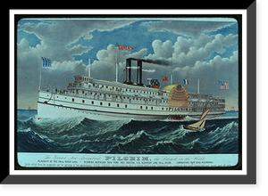 The grand new steamboat Pilgrim: the largest in the world: flagship of the Fall River line - running between New York and Boston via New port and Fall River - commander: Capt. Benj. M. Simmons.C.R