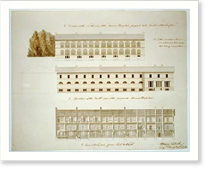 Antique Military - Washington DC - Asylum and hospital Marine Asylum (1)