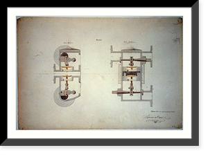 Steam engine, Washington Navy Yard, Washington, D.C. Nozzles - side and back sections - 2 Classic, Vintage Print