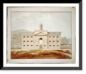Historic Framed Print, [Armory (U.S. Arsenal"),  Pittsburgh,  Pennsylvania. Front elevation]" - 2,  17-7/8" x 21-7/8"