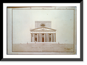 Bank building (2nd Bank of the United States"), Philadelphia, Pennsylvania. North and south front, elevation" - 4, Antique Wall Art