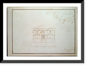 Bank building (2nd Bank of the United States"), Philadelphia, Pennsylvania. Section - east and west" - 3, Historic Reproduction