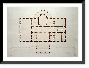 The White House (Executive Mansion"), Washington, D.C. Principal floor, reflected ceiling, stairs, etc." - 2, Antique Poster