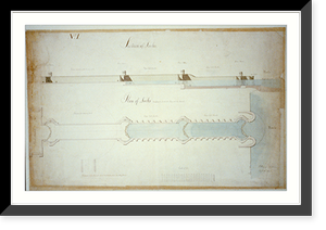 Navy yard (Dry Dock and Naval Arsenal"), on the Anacostia River, Washington, D.C. Plan and section of locks" - 2, Historic Reproduction