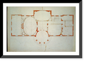 House (Tudor Place") for Thomas and Martha Custis Peter, 1644 31st Street, N.W., Georgetown, Washington, D.C. Floor plan" - 3, Antique Poster