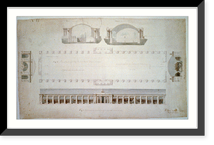 Navy yard (Dry Dock and Naval Arsenal"), on the Anacostia River, Washington, D.C. Dry dock plan and arsenal elevation" - 4 Classic, Vintage Wall Art