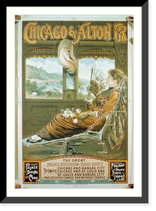 Antique Railway Print - Chicago - & Alton R.R. The great palace (2)