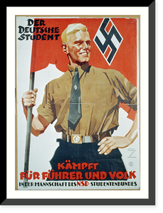 Der Deutsche Student, Kampf f&uuml;r F&uuml;hrer und Volk - 2, Vintage Print