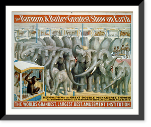 Historic Framed Print, The Barnum and Bailey greatest show on earth. The world's grandest, largest, best, amusement institution - 2,  17-7/8" x 21-7/8"