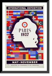 Paris, 1937. International Exposition. Arts et Techniques. May - November, Antique Print
