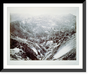 Historic Framed Print, Devil's Canyon, geysers, looking down - 2,  17-7/8" x 21-7/8"