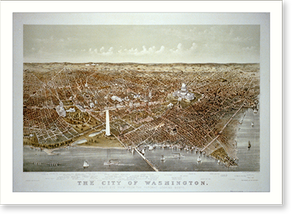 Vintage Panoramic - The City of Washington Birds-Eye view