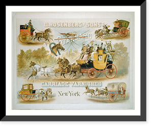D. Rosenberg & Sons, standard carriage varnishes, New York - 2 Classic, Antique Poster