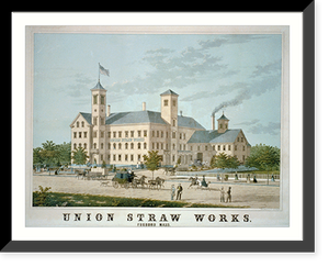 Union Straw Works, Foxboro Mass. - 2, Antique Poster