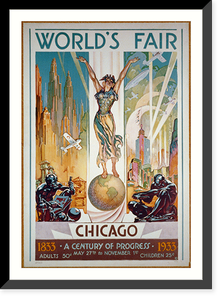 Vintage Photo Print - Chicago - World's Fair, A Century, 1833 (2)