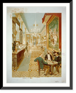 Antique Architecture - Interior view of the Hoffman House bar