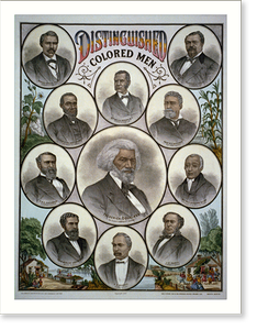 Vintage Americana Print - Distinguished colored men
