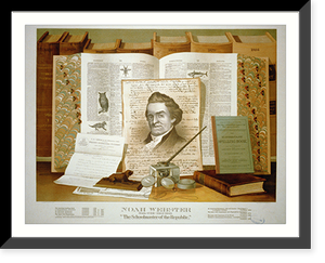 Vintage Photo Print - Noah Webster. Born -died 1843, 1758