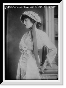 Historic Framed Print, Carolyn Thompson in "Adele",  17-7/8" x 21-7/8"