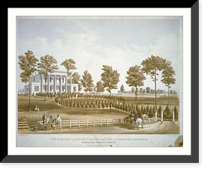The Hermitage, Jackson's tomb, and Andrew J. Donelson's residence 12 miles from Nashville, Tennessee. Taken at the spot, March 29th, 1856.Lith. of Endicott & Co., N.Y. - 2 Classic, Vintage Poster