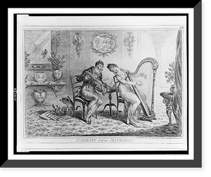 Harmony before matrimony.Js. Gillray, des. & ft, Vintage Poster
