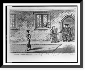 The rake's progress at university. No. 2. Ah me! That thou the freshman's guide should'st read, Antique Print