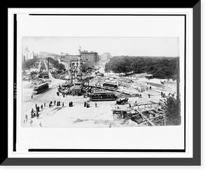 Rapid transit work at 59th St. & Central Park west, June 8th, 1901 Classic, Antique Print