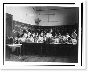 Antique Architecture - Washington, DC - Group of young women studying