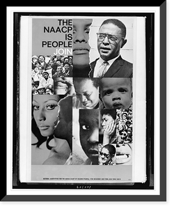 Historic Framed Print, The NAACP is people, join,  17-7/8" x 21-7/8"