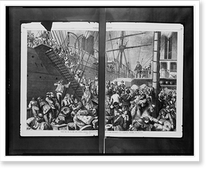 Vintage Nautical Print - New York City - From the old to the new world