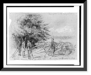Soldier's dummies and quakers, left in the works at Harrison's landing, Antique Poster