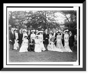 Group dressed for wedding(?) ceremony posed outdoors.Perry, Allegheny, Pa. Classic, Antique Poster