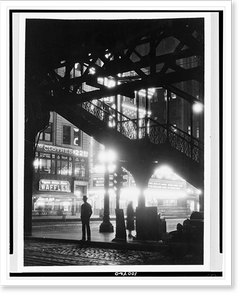 Black & White Photo - Chicago - 's wonders at night