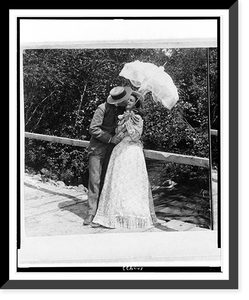 Historic Framed Print, The Summer girl and her sweetheart,  17-7/8" x 21-7/8"