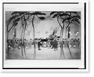 Vintage Americana Print - The procession.Bertha Lum - Vintage Wall Art Gift