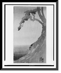 Embankment, showing bay in rainstorm.Bertha Lum. - 2, Vintage Poster