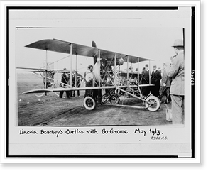 Vintage Photo Print - Lincoln Beachey's Curtiss with 80 Gnome
