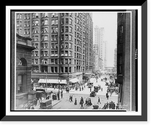 Jackson Boulevard, looking east from Dearborn Street, Chicago, Illinois.Kaufmann Weimer & Fabry Co., Chicago, Vintage Print