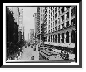 State Street, looking north from Van Buren, Chicago, Illinois.Kaufmann Weimer & Fabry Co., Chicago, Antique Poster