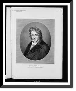 Friedrich Wilhelm Bessel.nach dem Gem&auml;lde von Wolf, gestochen von Mandel, Antique Poster