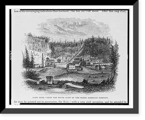 Cliff mine. from the south cliff of the North American Company.Lussing-Barritt, Historic Reproduction