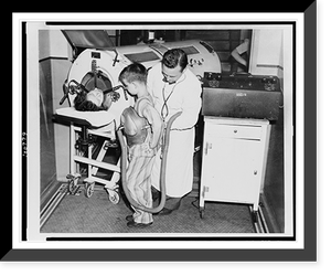Historic Photo Print - Revolutionary 1 pound iron lung.Acme Newspictures